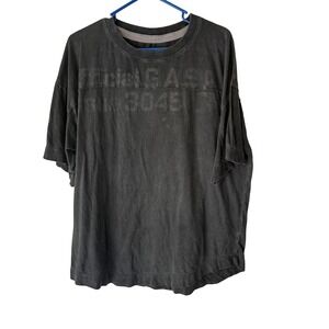 GASP Mens T Shirt Black Heavy Cotton Graphic Print Short Sleeve Athleisure L